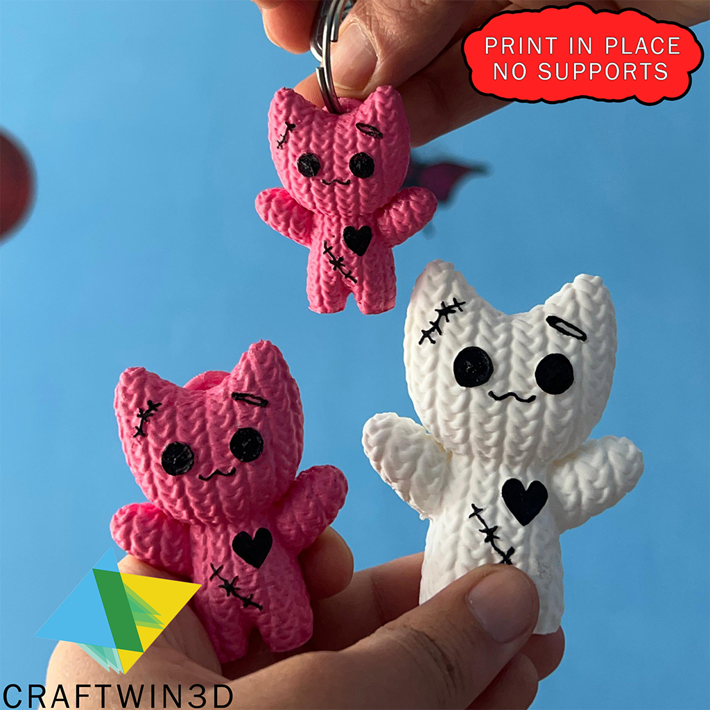Print in place voodoo cats no supports